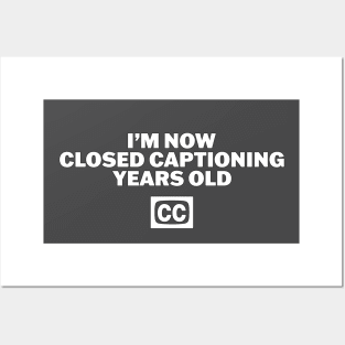 Closed Captioning Posters and Art